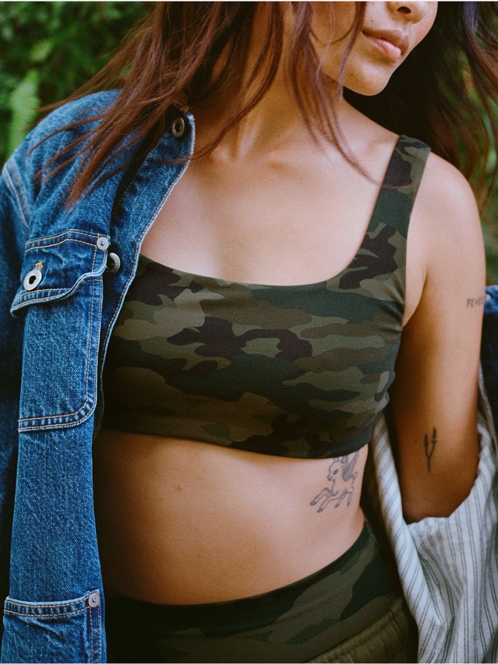 NWT OFFLINE by Aerie Real Me XTRA Classic Sports Bra | Camo | M